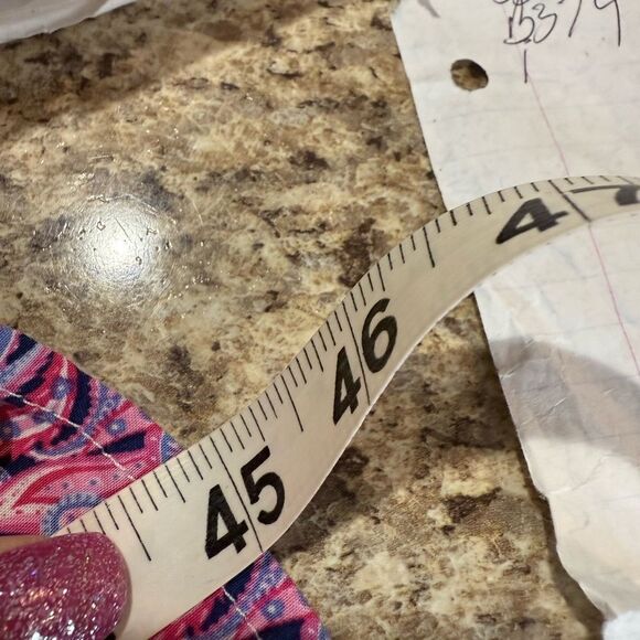 Simply Southern Collection Large Pink and Blue Paisley Dress - Picture 5 of 9